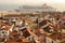 Tiled roofs. View over Alfama quarter. Lisbon . Portugal