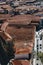 Tiled roofs of wine cellars of Porto