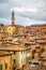 Tiled rooftops of the Old town of Siena