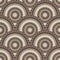 Tiled round mandalas seamless pattern. Elegant deco background. Greek ornamental repeat backdrop. Geometric ornament. Abstract