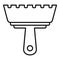 Tiler steel putty icon, outline style