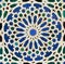 Tiles of Alcazar Seville Spain. Al Andalus Arab pattern decoration