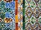 Tiles glazed composition, azulejos, Palace of Casa de Pilatos, Seville, Spain