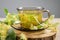 Tilia platyphyllos known as large-leaved linden herbal tea.