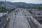 Tilikum cross bridge in Downtown Portland, Oregon