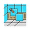 tiling bathroom color icon vector illustration