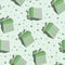 Tiling texture with green boxes