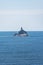 Tillamook Rock Lighthouse sits on a basalt rock island out in the ocean