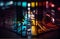 Tilt shift color grades pallet night long exposure