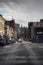 Tilt shift of a glasgow street on a cold morning.