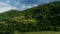 Tilt Shift Photography Green mountainsides with trees