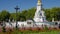 Tilt shot up the Victoria Memorial near Buckingham Palace