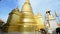 Tilt up of the pagoda at Wat Phra Kaew