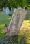 Tilted Gravestone in Old Cemetery