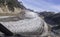 Tilted View of Gilkey Glacier in the Juneau Icefield in Alaska