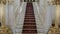 Tilting up shot of a fancy staircase in a hotel