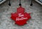 Tim Hortons Maple Leaf logo, Huntsville, Ontario, Canada - 16 October 2022