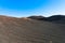 Timanfaya volcanoes park, Lanzarote, Canary Islands, Spain. Unique panoramic view of spectacular lava sand and ashes from huge