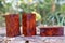 timber Burma Padauk burl wood striped Exotic wooden beautiful pattern for crafts art or background