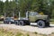 Timber carrier with trailer-dissolution based on ZIL-157 truck