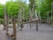 Timber climbing park outdoor playground