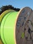 Timber drum with green fiber fiber optic cable for Tasmania