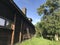 Timber house and barn in Roztocze, Poland