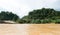 Timber logging site along Sarawak Rejang river