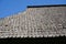 TIMBER SHINGLES ON RUSTIC ROOF, WOODEN NAILS