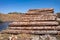 Timber stacks at Bonny Glen in County Donegal - Ireland