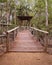 Timber Walking Track Into The Forest