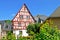 Timbered house in the village of Punderich - Moselle valley wine region in Germany