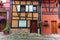 Timbered houses in Eguisheim street, Alsace, France