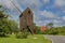Timbered post mill built in 1629 - the oldest preserved windmill in Denmark, Svaneke, Bornholm island