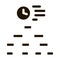 time algorithm icon Vector Glyph Illustration