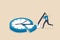 Time allocation, manage limited time to optimize outcome, project management or efficiency and productivity concept, smart