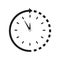 Time around clock icon