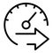 Time backup icon, outline style