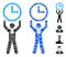Time Champion Mosaic Icon of Round Dots