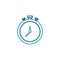 Time chronometer line style icon