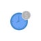 Time, clock, dollar, coins, finance, money two color blue and gray icon