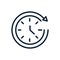 Time clock hour assistance linear design