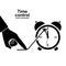 Time control icon pictogram