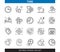 Time editable stroke icon set