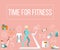 Time for fitness poster