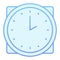 Time flat icon. Hour blue icons in trendy flat style. Clock gradient style design, designed for web and app. Eps 10.