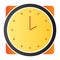 Time flat icon. Hour color icons in trendy flat style. Clock gradient style design, designed for web and app. Eps 10.