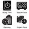 Time Glyph Icons