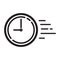 Time goes by concept icon. Vector illustration decorative design