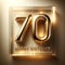 Time-Honored 70th Birthday in Radiant Gold